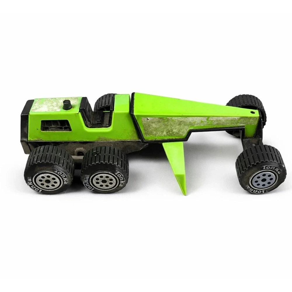 Vintage Tonka Road Grader Toy Lime Green Black 6Wheel Construction Vehicle Macau